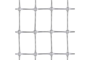 Tenax Rete da Recinzione in Plastica, TENAX Millennium 1,00 x 10 m, Argento