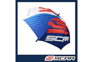 SCAR Parasol motocyklowy Cross Replica Team MX GP SX Supercross Enduro Supermotard - Niebieski/Biały, Niebieski, biały i czerwony, Grand