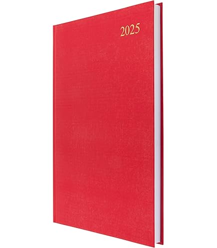 Agenda Collins Essential 2026 A4 - 1 Jour Par Page - Couverture Rigide Marron - Pour Bureau Et Personnel