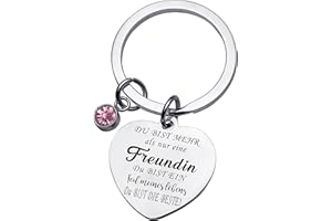 Rebundex Schlüsselanhänger mit Gravur Beste Freundin Herz Beste Freundin Geschenke Geschenke für Freund Freundinnen Geschenkideen Geburtstagsgeschenk für Freundin Freundschaftsgeschenke