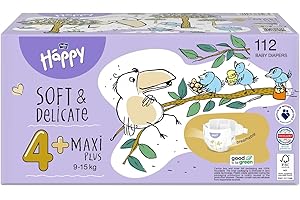 bella baby Happy Pannolini taglia 4+ Maxi Plus 9-15 kg Happy Box 112 pezzi