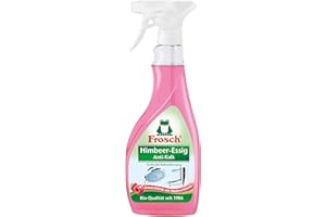 Frosch Mimbeer-ocet środek do czyszczenia zapobiegający osadzaniu się kamienia butelka z rozpylaczem 1 x 500 ml