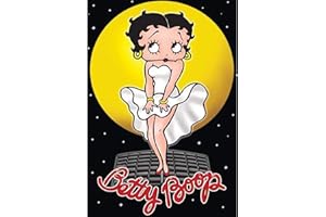 DVBQQWE Bricolage 5D diamant peinture Kit, 12 X 16 pouces Betty Boop rond plein forage cristal strass broderie point de croix Arts maison décoration murale adultes et enfants