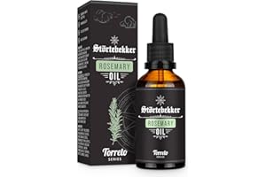 ‎STÖRTEBEKKER SHAVING ACCESSORIES Störtebekker Premium Rosmarinöl Haare - Intensiv, pflegendes Haaröl - Hochwertiges, natürliches Rosmarin Öl für trockene Kopfhaut & brüchiges Haar - Haarpflege vegan, ohne Silikone (50 ml)