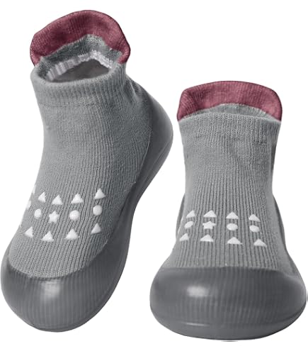 Attipas Scarpe Primi Passi Bambini – Modello A Piedi Nudi, Suola Flessibile E Larga – Antiscivolo Per Interni – Taglie Fino A 22,5