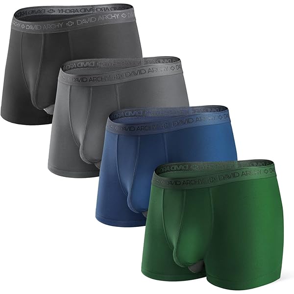DAVID ARCHY Boxershorts voor heren, van katoen, zachte ademende boxer DAVID ARCHY Boxershorts voor heren, van katoen, zachte ademende boxer