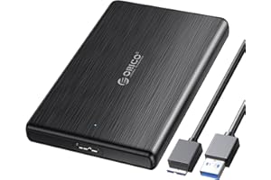 ORICO Hard Drive Enclosure 2.5'' USB 3.0 Hard Disk Caddy for 2.5 Inch 9.5 mm / 7 mm SATA I II III HDD SSD, Tool Free, Supports UASP