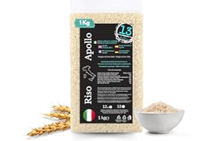 Riso Apollo Italiano | 1 kg Senza Glutine e Profumato | Alternativa al Basmati | Coltivato in Piemonte | Perfetto per Piatti di Pesce, Carne e Verdure | 13 di Ilaria