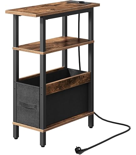WOLTU TavoliStretto Wh Stazione Di Ricarica Per DivaComodicon Functionzione Di Ricarica With 2 Cassetti 2 Ripiani 1 Scomparto Soggiorcamera Da Letto 60x60x30 Cm Nero 28sz P 88956646