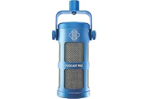 SONTRONICS PODCAST Professional Dynamic Mic for Podcast, Broadcast, Streaming, Gaming & VC - XLR Connection, No phantom Power Required - Lifetime Microphone Warranty - Designed & Built in UK – Blue