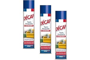 GÉNÉRIQUE Lot de 3 Nettoyant Décap by-Mir spécial Tapis et Moquettes Mousse Active Parfum Frais - Spray Mousse 600 ml - Vendu Par Lot