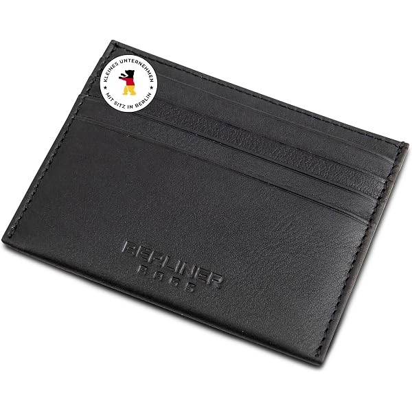 Philippi Giorgio Porta Carte Di Credito In Pelle E Acciaio – Nero – Fermasoldi Per Banconote