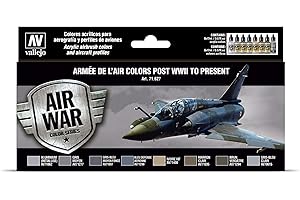 Acrylicos Vallejo- Farb-Set, Armee de l Air, ab 1945 modellismo, 071627