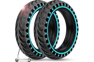 BANGTING 2PCS 8.5 Pulgadas Ruedas Macizas para Patinete Electrico, 8 1/2 x2 Neumáticos de Reemplazo, 50/75-6.1 Rueda de Repuesto Para Xiaomi Pro 2 / M365 / M365 Pro / 1S / 3/3 Lite/Essential