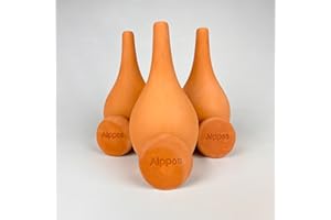 ALPPOS 3 Oyas à Planter en Terre Cuite de 400 ml - Ideale pour Petit Pot - avec Couvercle - Arrosage Automatique et Ecologique pour Plante d'Intérieur et d'Extérieur - Autonomie d'Environ 1 Semaine - Ollas