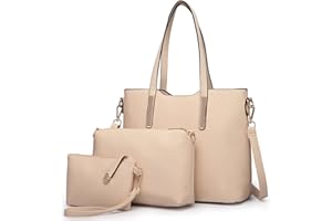 Miss Lulu Borsa Donna Set, Borsette a Mano Tote Tracolla Spalla PU Pelle, per Shopping, Partito, Tempo libero & lavoro 2/3 pezzi Set