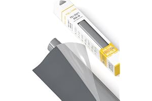 POLI-TAPE TUBITHERM® FLOCK Transferfolie mit samtartiger Oberfläche für Textilien – Flockfolie zum Aufbügeln, Plotterfolie für DIY Shirts, Anthrazit, 30,5 cm x 61 cm