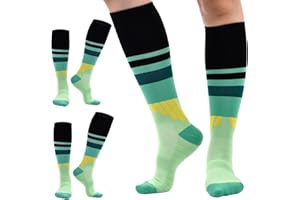 cheap4uk 2 Paires Bas De Contention Femme Homme Chaussette De Contention Mollet Base Layers Et Compression De Sport