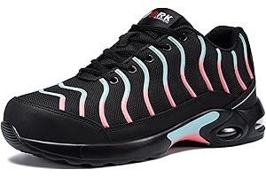 LARNMERN Chaussures de Sécurité Hommes Légères Femme Basket de Secruite Embout en Acier Confortables Chaussures Travail Anti-Perforation Amortissement Respirantes