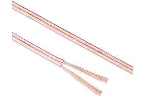 Manax SC2150T-20 kabel do głośnika 2 x 1,50 mm² CCA (kabel skrzynkowy/kabel audio), pierścień 20 m, przezroczysty