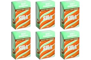 Sula Sugar Free Sweets Mint Humbugs 42g x 6 Packs