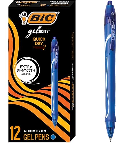 Scrikss Office Broadline Gelschreiber 1.0 Mm Blau | Mit Vernickelter Spitze & Weichem Griff | Für Flüssiges Schreiben