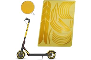 BAISIRUI Trottinettes Electriques Bande Reflechissante Autocollante, Autocollant Trotinette Scooter Electrique pour xiaomi mijia m365 pro 2 trottinette lectrique accessoires