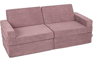 ‎KIDDYMOON KiddyMoon Kindersofa Aufklappen Aus Schaumstoff Spielsofa Für Kinder Schlafsofa Kindersessel Kinder Couch Kinder Sofa Für Kinderzimmer Kindercouch Faltmatratze Matratzen, Violett