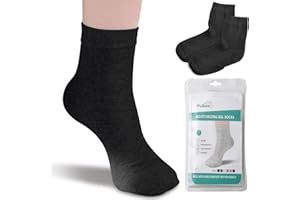 ‎PUIKOS Puikos Gel Fersensocken Dry Feet Socks Fußpflege Socken Feuchtigkeitsspendende Socken für Frauen, Gel Heel Sleeves für Trockene Harte Gerissene Haut Rissige Fersen (Lang)