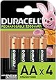Duracell Rechargeable AA 2500 mAh Mignon Akku Batterien HR6, 4er Pack
