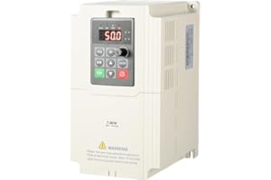 DEWIN Inverter per Motori Trifase,7.5KW 380V Ingresso trifase Uscita trifase,Convertitore di Frequenza Azionamento a Frequenza Variabile VFD Inverter Trifase(Size : 7.5kW)