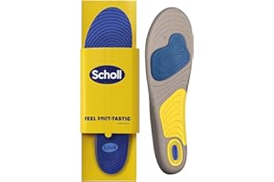 Scholl GelActiv Running Plantillas de Gel para Hombre y Mujer - Adecuadas para Zapatillas Running y Deportivas, Micro Absorción de Impactos, Soporte del Arco, Anti Olor y Sudor, Tamaño Ajustable