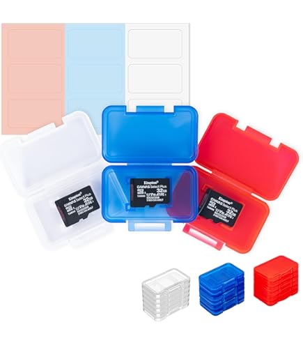 Custodia Per Schede Di Memoria Con 22 Slot - Porta Schede SD, CF, Con Cerniera, Nera - Foto 8