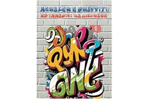 MURALES E GRAFFITI, LIBRO CON IMMAGINI E DISEGNI DA COLORARE PEr ADULTI E GIOVANI, DIVERTENTI E CREATIVI: Un viaggio artistico attraverso le strade del mondo