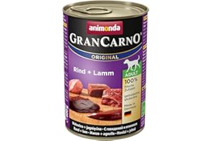 ANIMONDA VOM FEINSTEN Animonda Gran Carno Nourriture pour chien Adultes Bœuf + Agneau 6 x 400 g