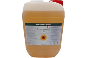 FARMBOX BY KNOLLFARMING farmBOX - Olio di girasole High Oleic, 5000 ml, 5 l, spremuto a freddo, qualità dall'Austria