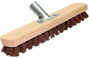 LOGOK2K Cotarba 12" 310mm BASSINE Deck Scrubbing Brush Head Stiff Bristle Hard Broom Sweep Scrub