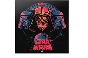 Grupo Erik Star Wars Wall Calendar 2024 12" x 12" | 12 Month Planner | Square Wall Calendar 2024 | Family Planner Calendar 2024 | Star Wars Calendar 2024 | + Free Poster