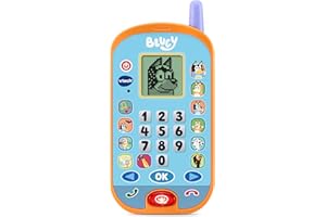 VTech - Bluey, Le Smartphone Éducatif, Téléphone Portable Enfant avec Écran Rétroéclairé, 4 Jeux, Jouet Interactif, Cadeau Enfant de 3 Ans à 7 Ans - Contenu en Français