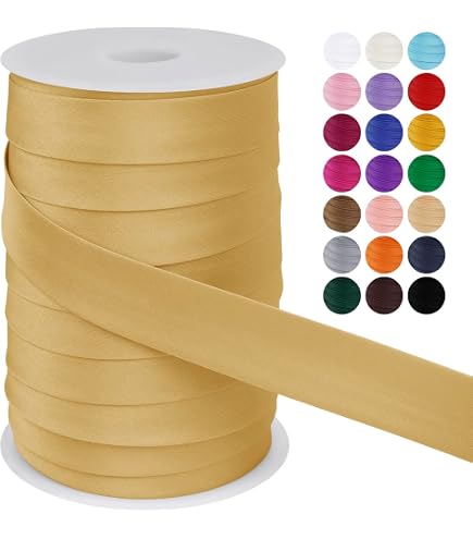 Biais Polycoton Rose Saumon 30 Mm – Rouleau De 25 M, Haute Qualité Pour Couture Et Reliure