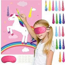 Lot De 6 Masques Licorne Pour Enfants - Carton, élastique, Pour Halloween, Anniversaire, Carnaval