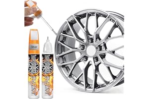 AAROVIBE Lackstift Silber Glänzend für Felgen – 2-in-1 Felgen Reparaturset, Lackstift Auto zur schnellen Ausbesserung von Kratzern (Silber)