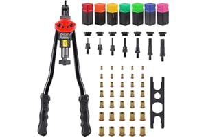 Pince a Rivet, Qfun Pince à Insert Fileté 70 Ecrou a Sertir M3 M4 M5 M6 M8 M10 M12 10 Pièces Chacun