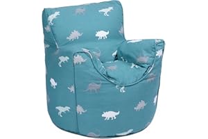 Ready Steady Bed Poltrona per bambini, pouf, comoda mobilia per bambini, morbida e sicura per bambini, per sala giochi, sedia ergonomica (Rex)