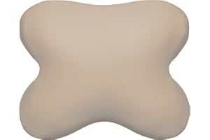 ‎EDDA LUX Edda Lux Bezug passend für Tempur OMBRACIO Schlafkissen, 60/56 x 50/48 cm, formbeständiger Jersey Kissenbezug für Schmetterlingskissen, aus 100% Baumwolle, in Sand