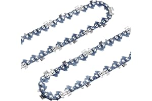 Vastar 2pcs 16 Inch Chainsaw Chain 3/8" LP Pitch .050'' Gauge 56 Drive Links, Chain Saw Chains for 16 Inch Chain Replacement, Low-Kickback Carbon Steel Chain Saw Chains