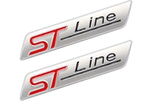 MOTORHOOK TAYDMEO 2pcs Métal St lineautocollant Voiture tête emblème Badge Chrome Autocollant, pour La Plupart des modèles de Voitures