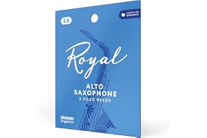 D'Addario träblås – Royal Alto saxofonrör – Alto Sax vass med stark rygg – Alto saxofon rörblad – perfekt för klassisk eller