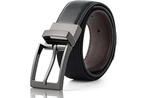 Coubeau Pasek dziecięcy Dwustronny pasek dla chłopców - czarny i brązowy pasek ze skóry PU dla chłopców mundurek szkolny chłopięcy elastyczny pas dziecięcy dziewczęcy