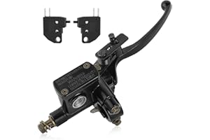QAZAKY 7/8 inch Right Handlebar Hydraulic Brake Master Cylinder Lever for ATV Quad Moped Pit Dirt Bike Kids Motorcycle 50cc 70cc 90cc 110cc 125cc 150c 200cc 250cc GY6 22mm Taotao Kazuma Sunl Roketa